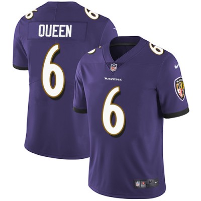 Nike Baltimore Ravens #6 Patrick Queen Purple Team Color Men's Stitched NFL Vapor Untouchable Limited Jersey
